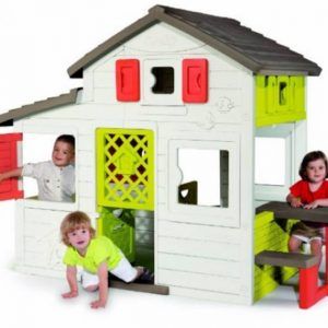 کلبه بازی کودک دوستان Smoby دوبلکس و مقاوم در برابر نور خورشید مناسب مهدکودک،خانه بازی،منزل و...