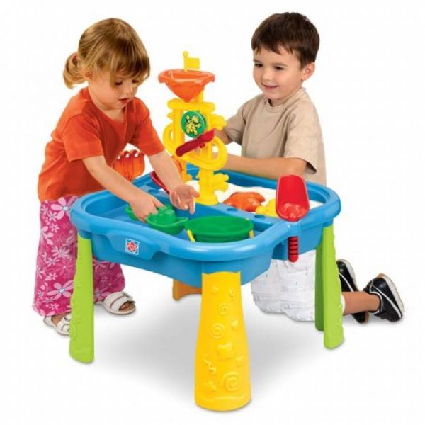 میز شن و آب بازی با ابزار و کاور مدل Grow'N Up 3019 خانه بازی